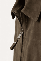 Dario Men’s Suede Jacket - Coffee - Bigardini