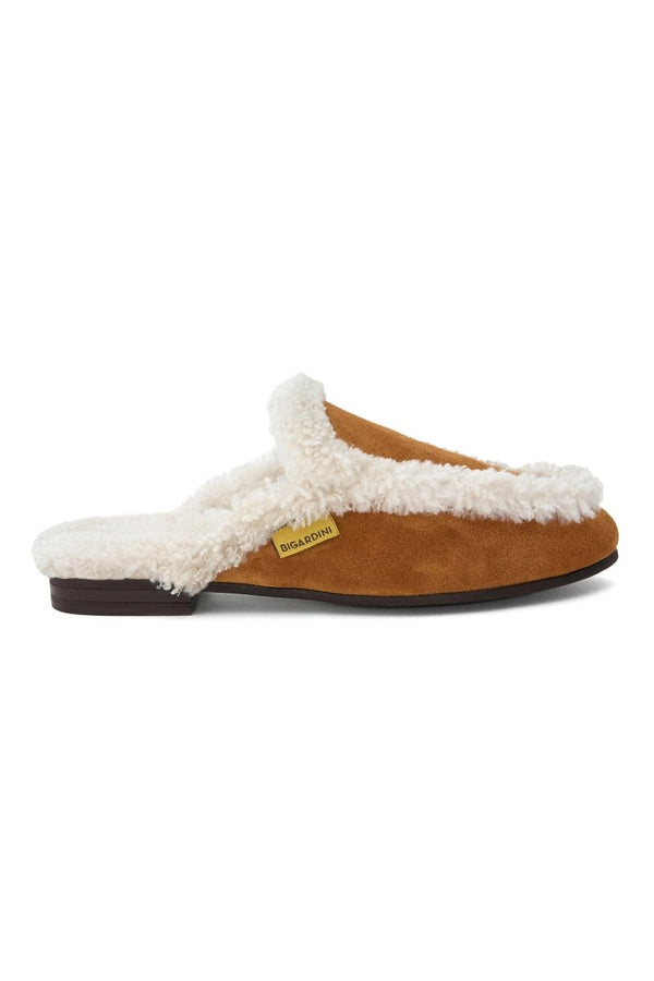 Ember Women’s Shearling Slippers - Whiskey - Bigardini