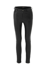 Eva Women's Stretch Leather Pants - Black - Bigardini