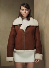 Evelyn Oversize Shearling Sheepskin Jacket - Bigardini