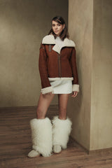 Evelyn Oversize Shearling Sheepskin Jacket - Bigardini