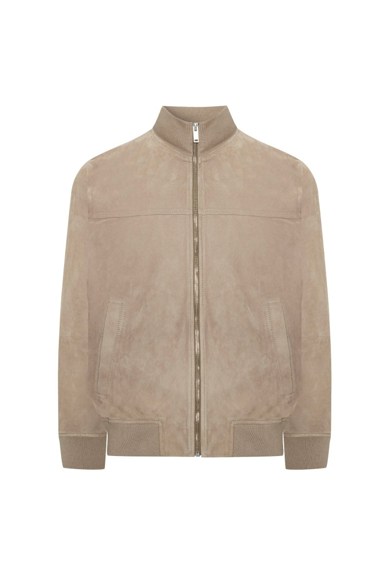 Fabian Men's Suede Leather Jacket - Vison - Bigardini