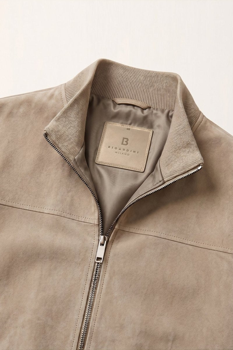 Fabian Men's Suede Leather Jacket - Vison - Bigardini