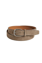 Genova Unisex Suede Leather Belt - Camel - Bigardini