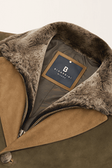 Giovanni Men's Winter Jacket with Shearling Collar - Safari - Bigardini