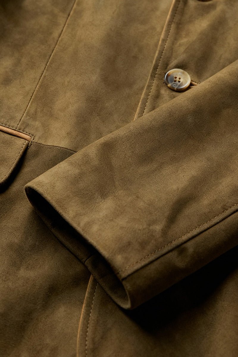 Giovanni Men's Winter Jacket with Shearling Collar - Safari - Bigardini