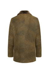 Giovanni Men's Winter Jacket with Shearling Collar - Safari - Bigardini