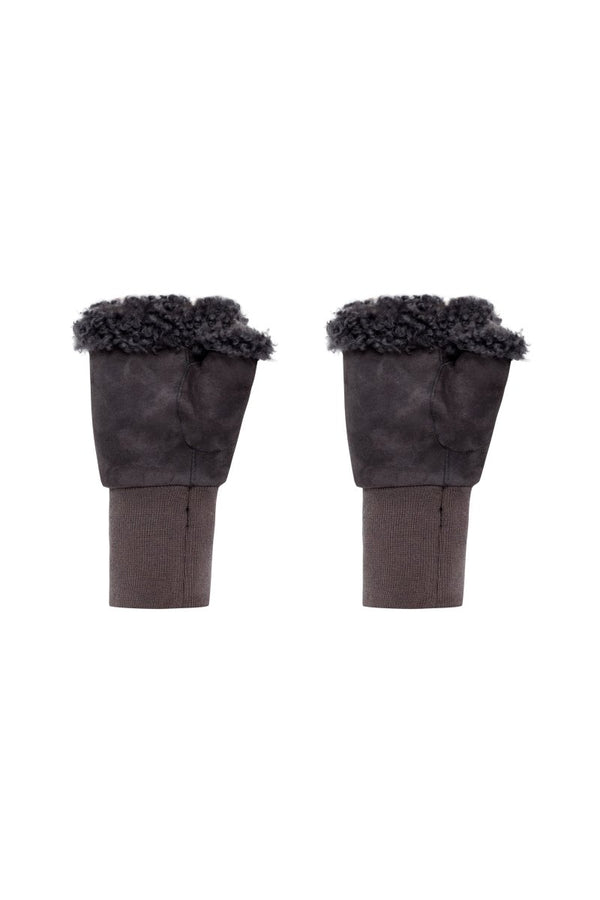 Gisella Women’s Shearling Gloves - Anthracite - Bigardini