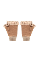 Gisella Women’s Shearling Gloves - Camel - Bigardini