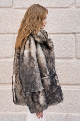 Hila Women’s Toscana Shearling Coat - Smoke Gray - Bigardini