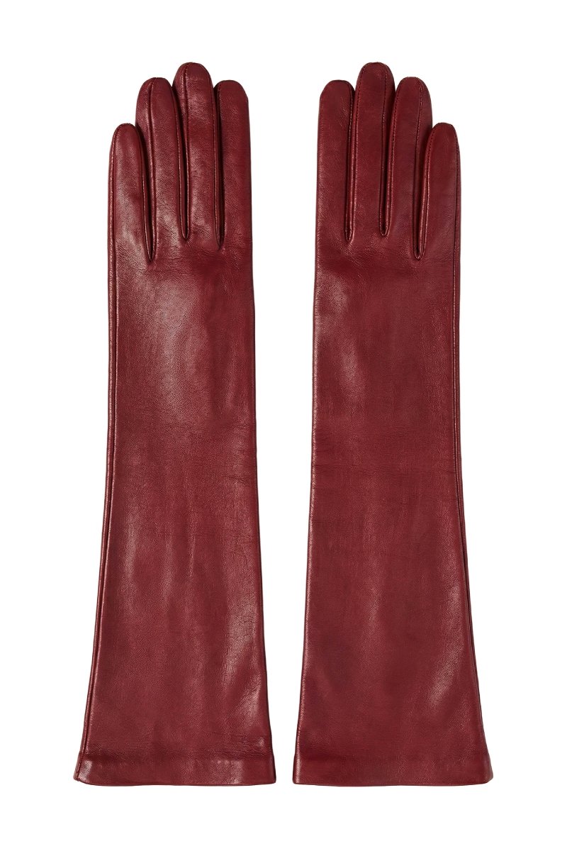 Ivy Women's Extra Long Leather Gloves - Marlboro - Bigardini