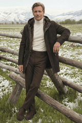 Jack Men’s Toscana Shearling Coat - Brown - Bigardini