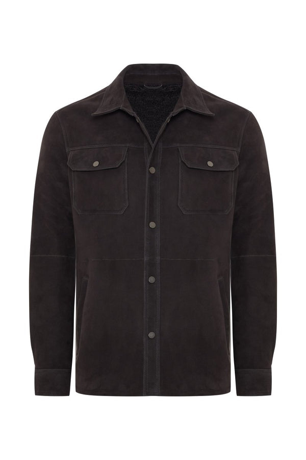 Jorge Men's Shearling Jacket - Anthracite - Bigardini