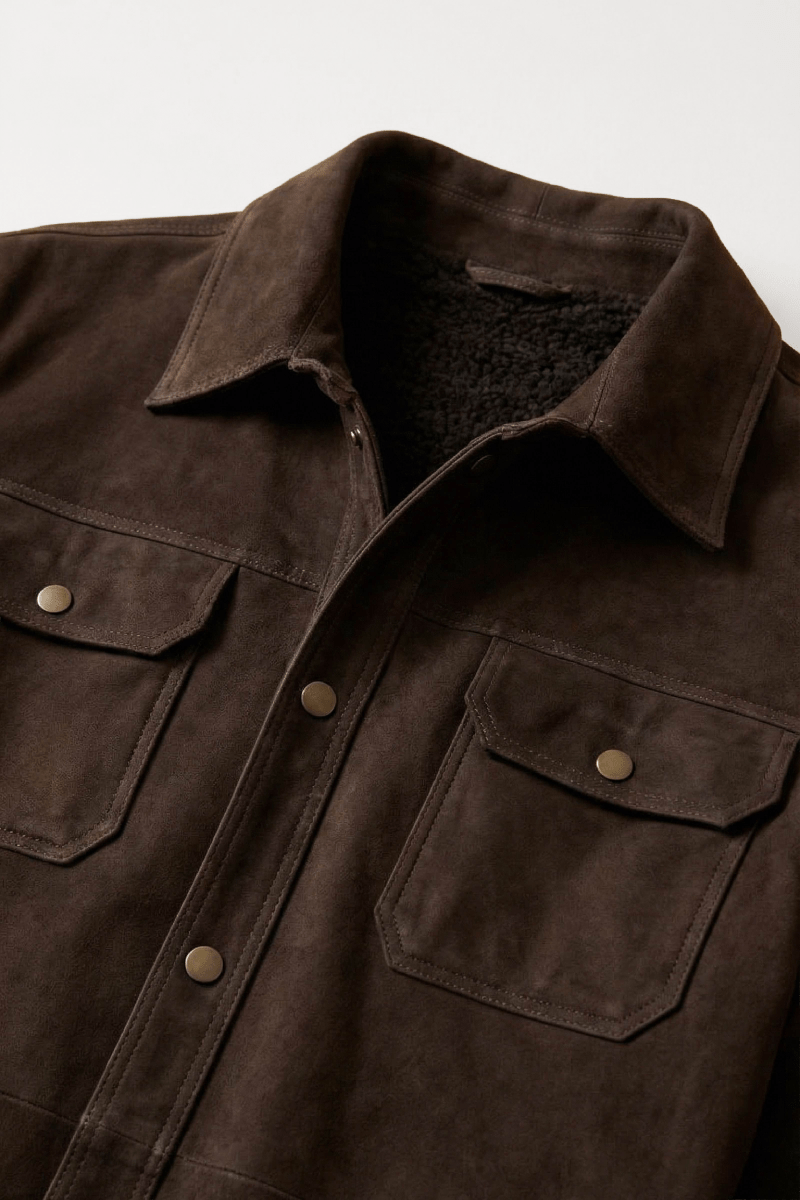 Jorge Men's Shearling Jacket - Anthracite - Bigardini