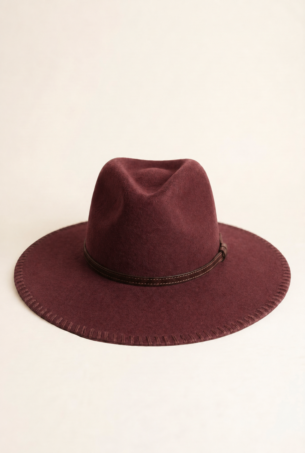 Kai Unisex Wool Hat - Burgundy