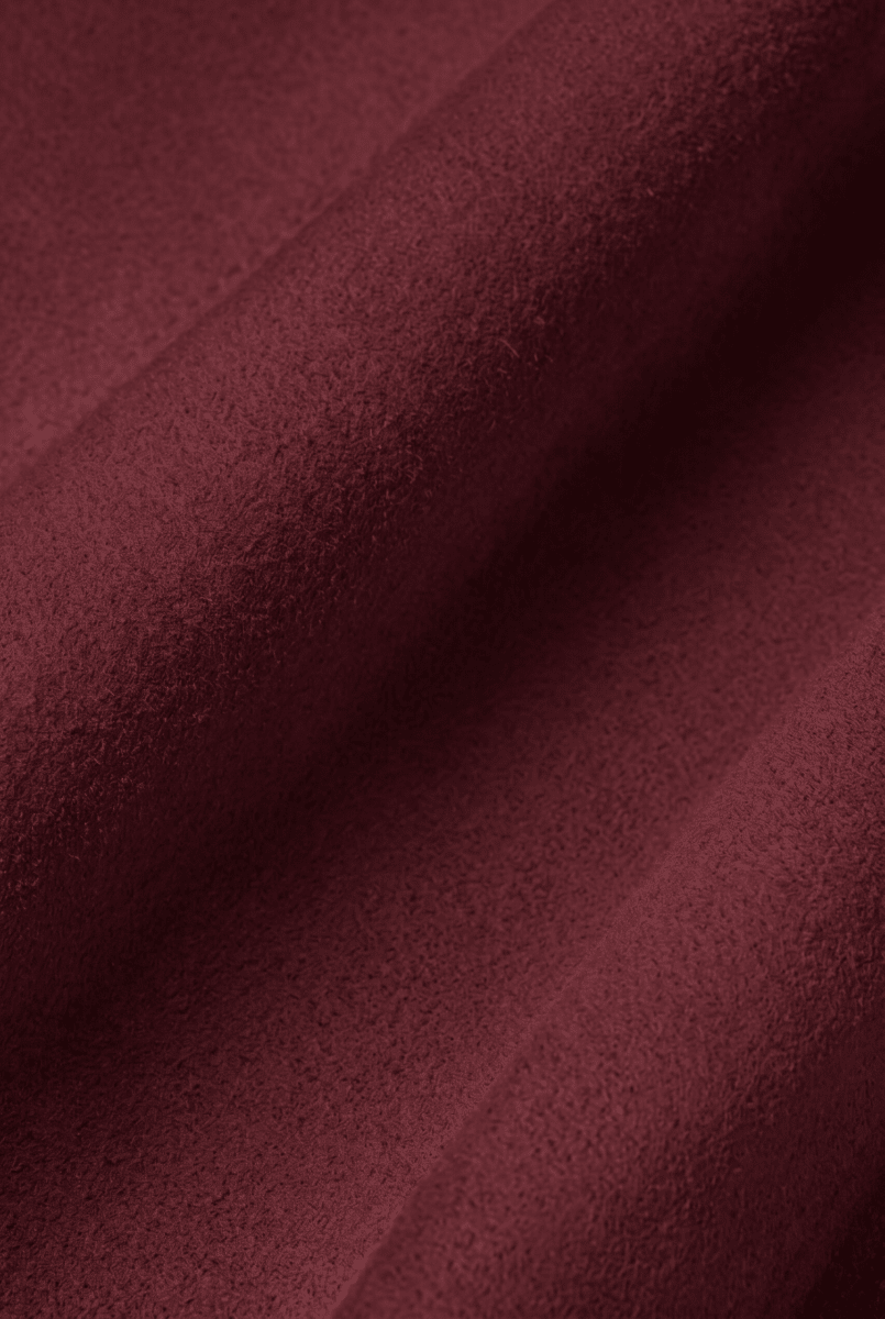 Kira Unisex Suede Bucket Hat - Burgundy - Bigardini