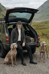 Lary Men's Shearling Sheepskin Coat - Light Gray - Bigardini