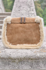 Laura Women’s Shearling Bag - Camel - Bigardini