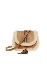 Laura Women’s Shearling Bag - Camel - Bigardini