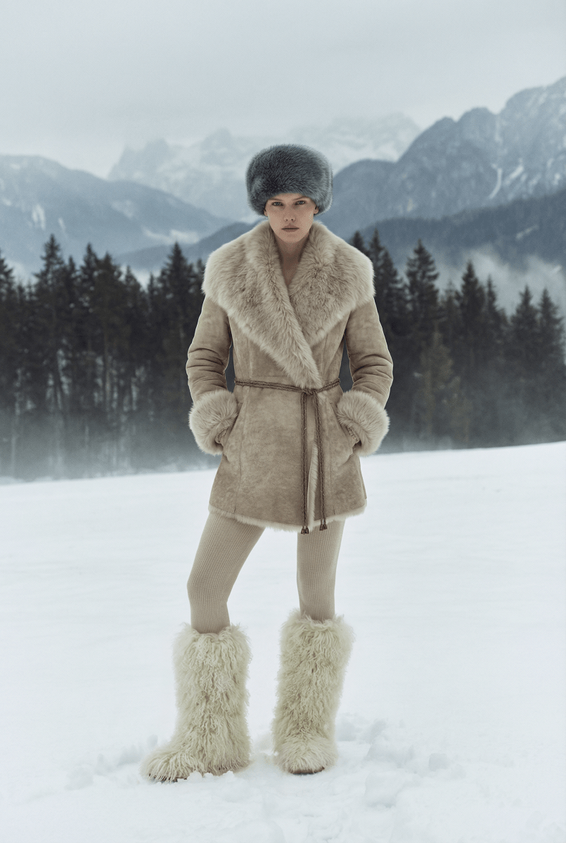 Lira Toscana Shearling Hat - Cold Gray - Bigardini