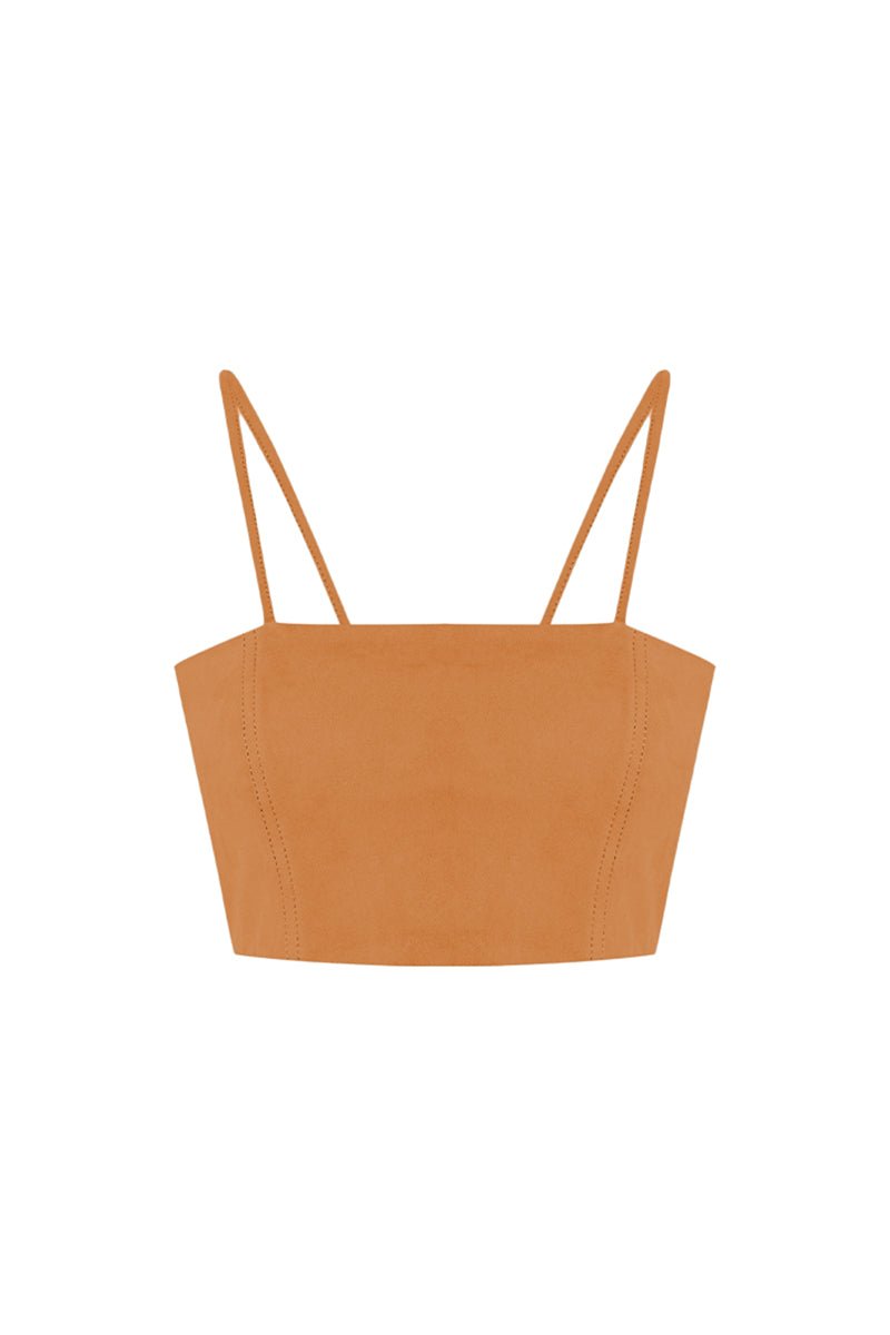 Livy Metis Suede Leather Bra - Mustard - Bigardini