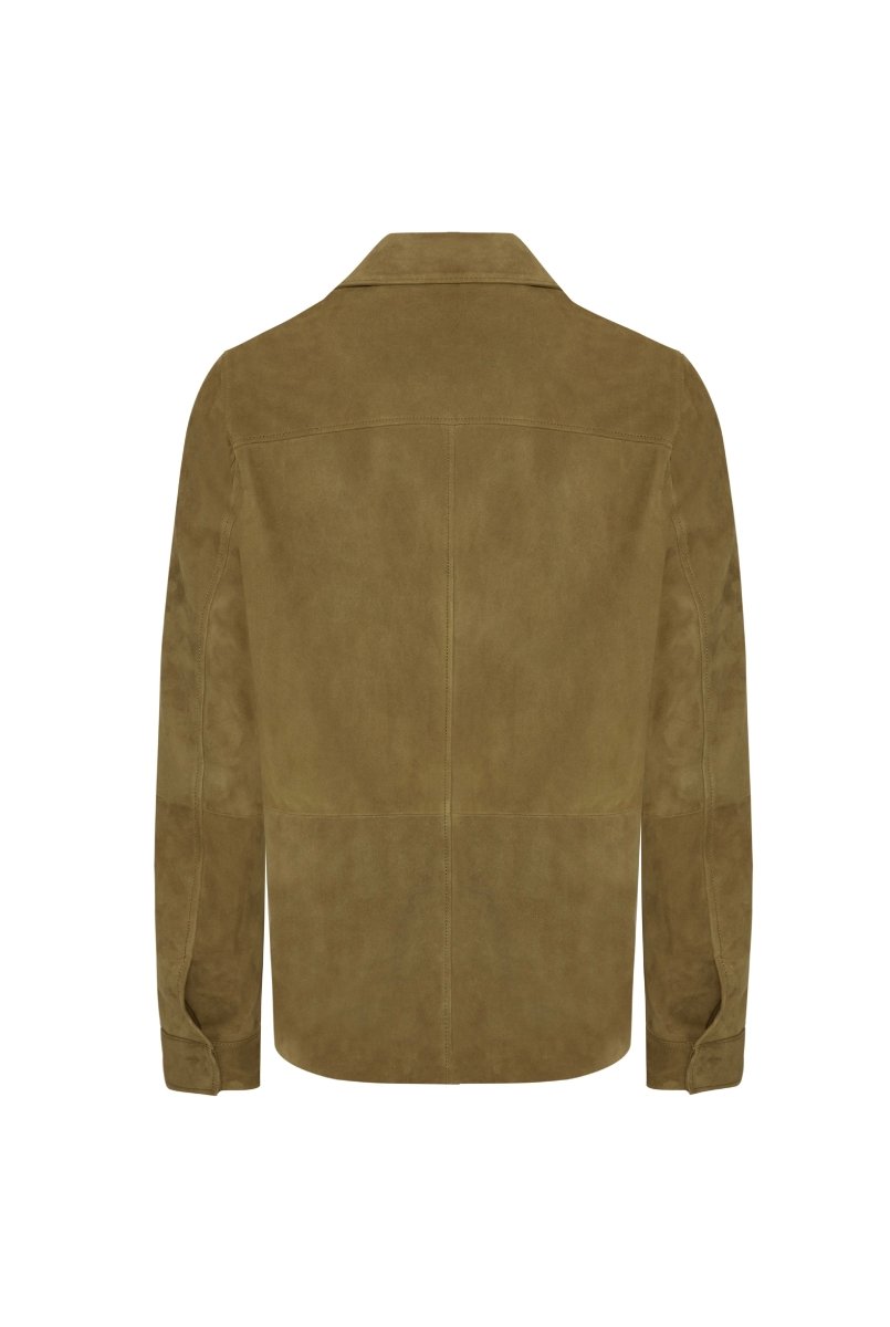 Loren Men’s Suede Shirt - Safari - Bigardini