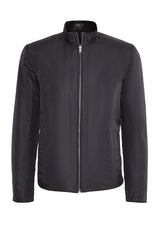 Loris Men's Black Reversible Leather Jacket - Black - Bigardini