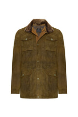 Matteo Men's Suede Padded Coat - Safari - Bigardini