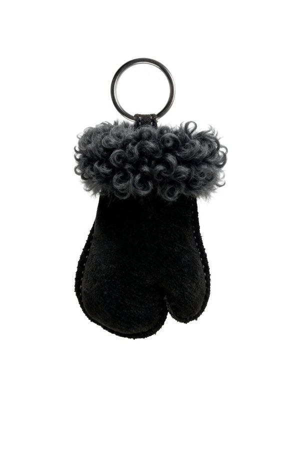 Momo Fur Keychain - Anthracite - Bigardini