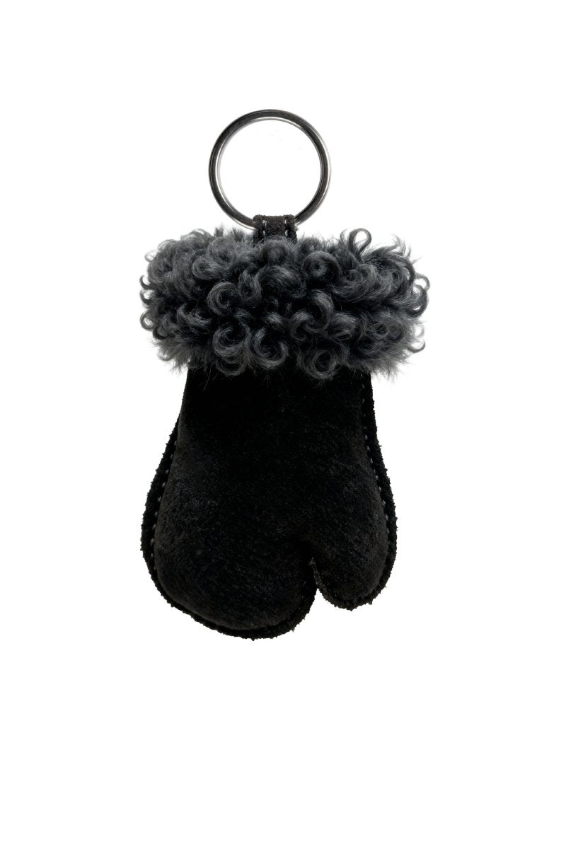 Momo Fur Keychain - Anthracite - Bigardini