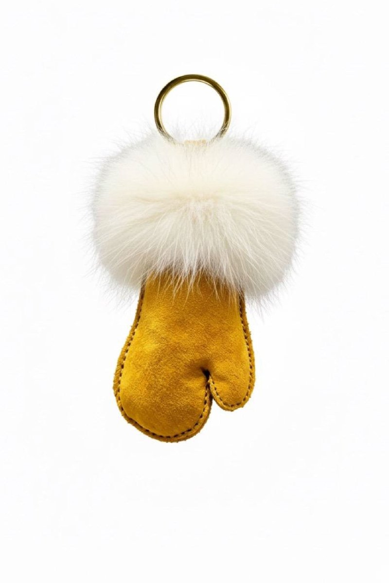 Momo Fur Keychain - Mustard - Bigardini