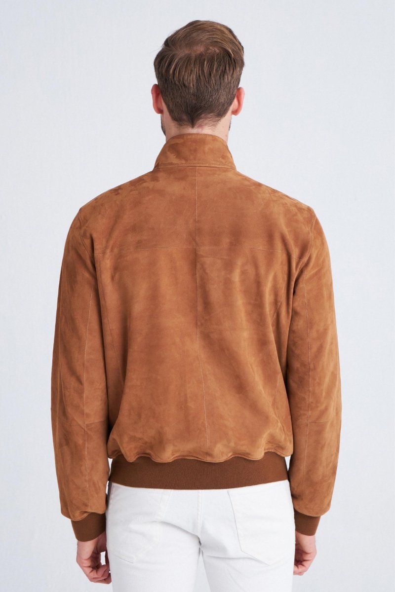 Moritz Men’s Reversible Suede Jacket - Camel - Bigardini
