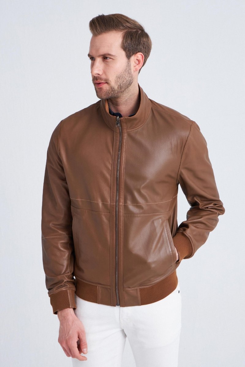 Moritz Men’s Reversible Suede Jacket - Camel - Bigardini
