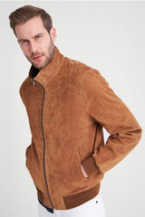 Moritz Men’s Reversible Suede Jacket - Camel - Bigardini