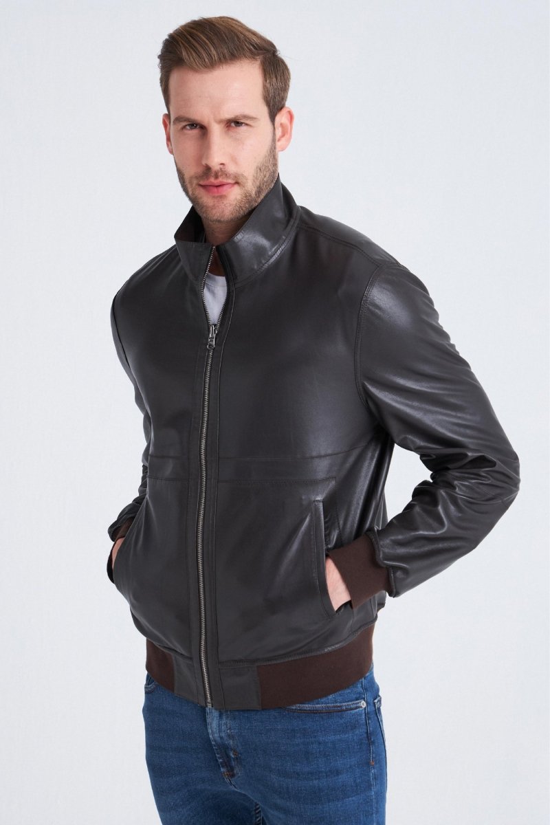 Moritz Men’s Reversible Suede Jacket - Coffee - Bigardini