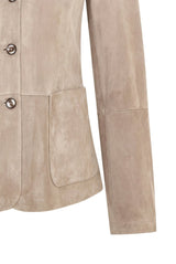 Nela Women’s Unlined Suede Jacket - Vison - Bigardini