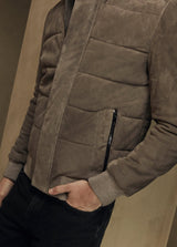 Nicholas Suede Padded Jacket - Bigardini