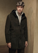 Noah Shearling Sheepskin Coat with Hood - Bigardini