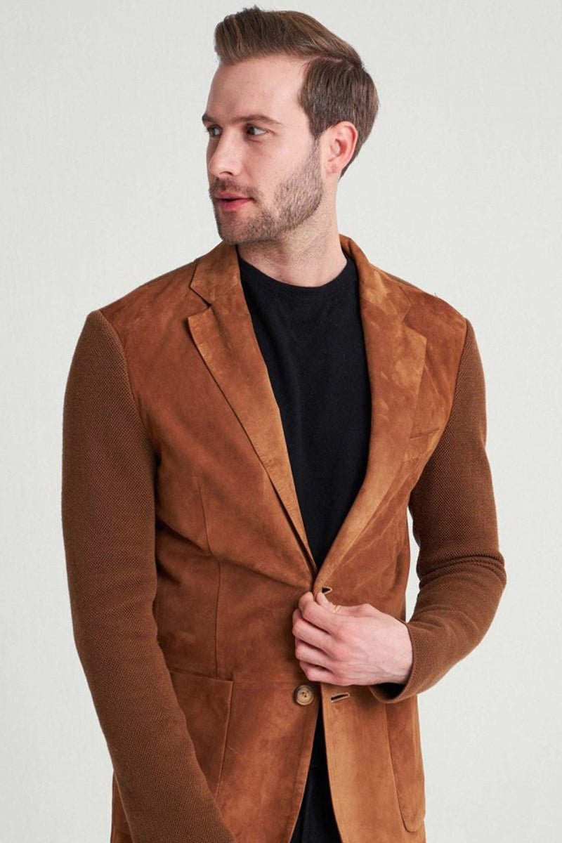 Pedro Men's Suede Blazer Jacket - Bigardini