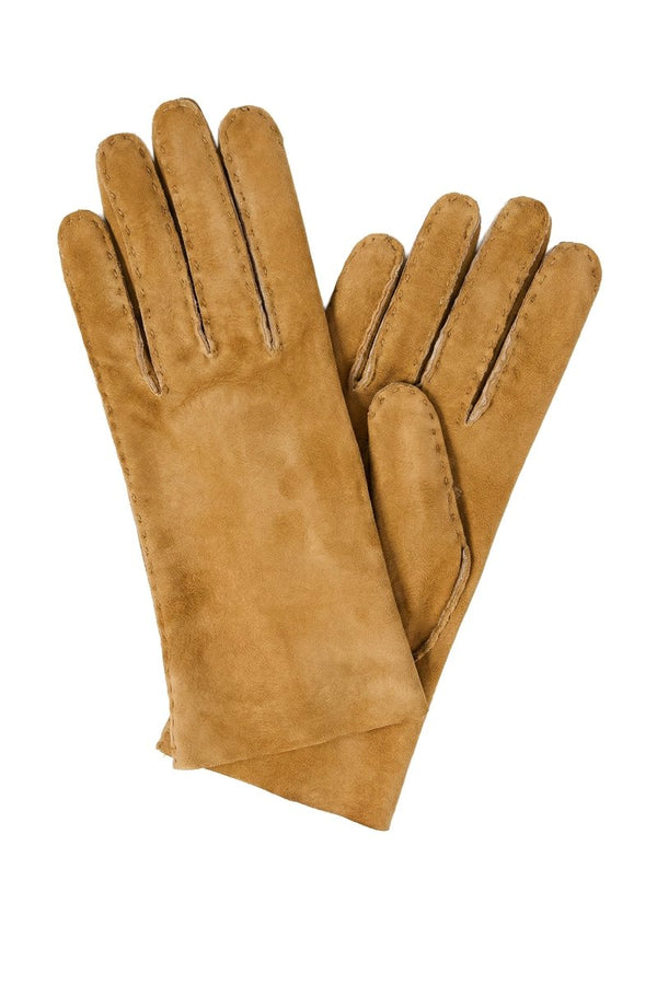 Petra Women's Shearling Gloves - Chestnut - Bigardini
