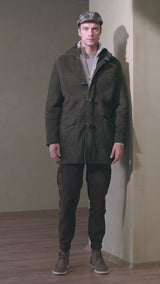 Noah Shearling Sheepskin Coat with Hood