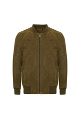 Remy Men’s Suede Leather Jacket - Khaki - Bigardini