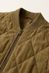 Remy Men’s Suede Leather Jacket - Khaki - Bigardini