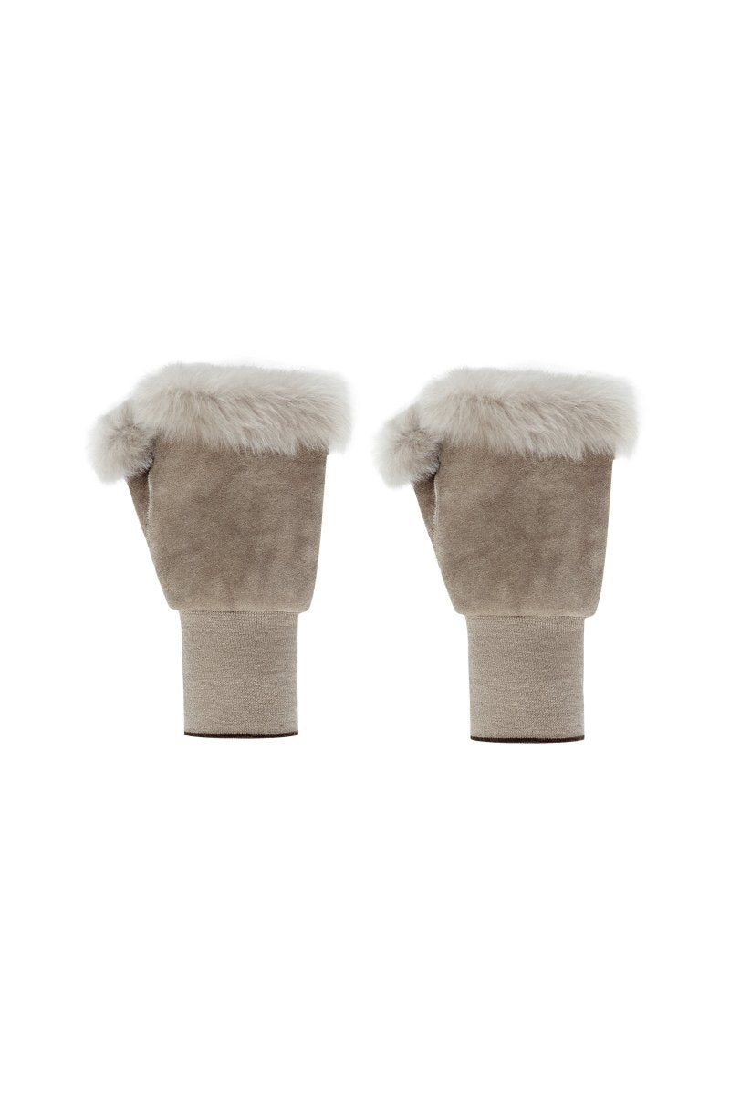 Rossella Women’s Shearling Gloves - Vison - Bigardini