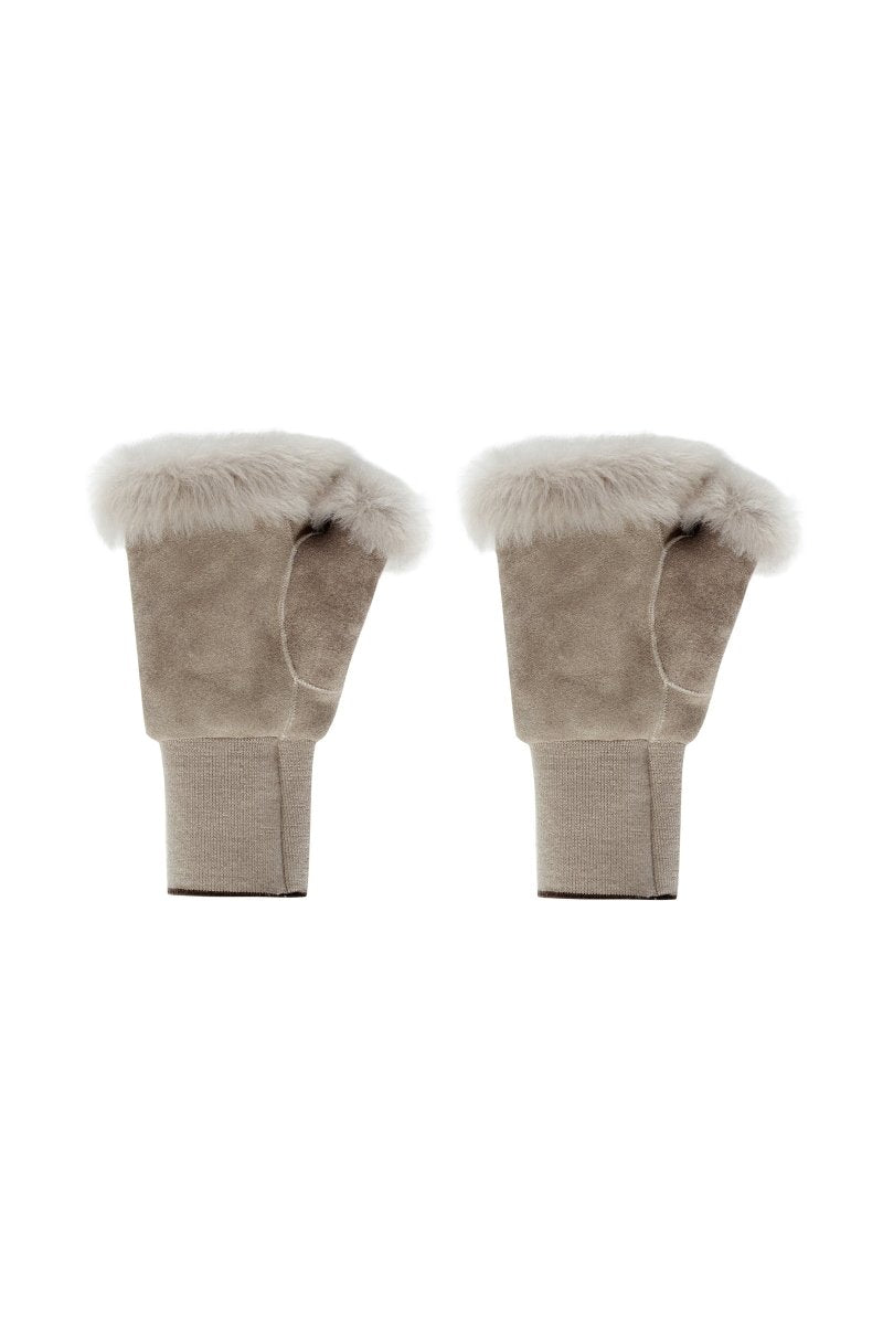 Rossella Women’s Shearling Gloves - Vison - Bigardini