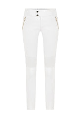 Shay Women's Leather Stretch Leggings - Snow White - Bigardini