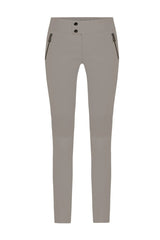 Shay Women's Leather Stretch Leggings - Taupe - Bigardini