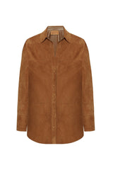 Silvia Oversize Suede Shirt - Bigardini