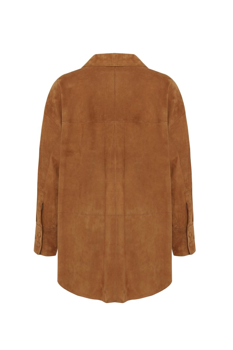 Silvia Oversize Suede Shirt - Bigardini