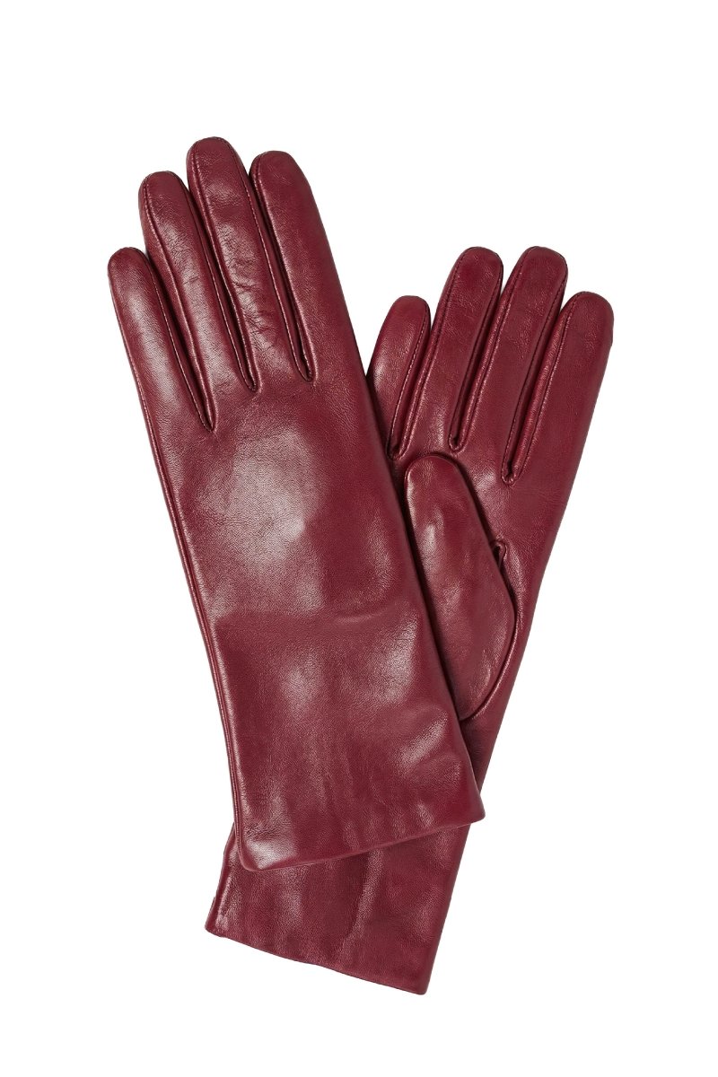 Solene Women's Long Leather Gloves - Marlboro - Bigardini